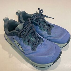 ALTRA LONE PEAK 9 TRAIL RUNNING SHOE ROOMY TOE BOX BLUE WOMENS SZ 7 GUC
